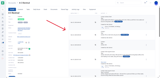 View your Activities