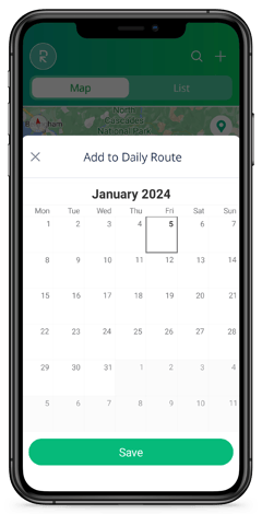 calendar daily route phone